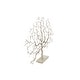 preview thumbnail 4 of 16, Silver Iron Contemporary Tree Sculpture - 32 x 4 x 24