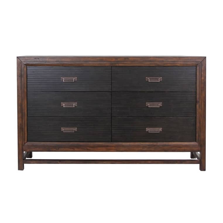 Bridgevine Home Branson 6-drawer Dresser, No Assembly Required, Two-Tone Finish
