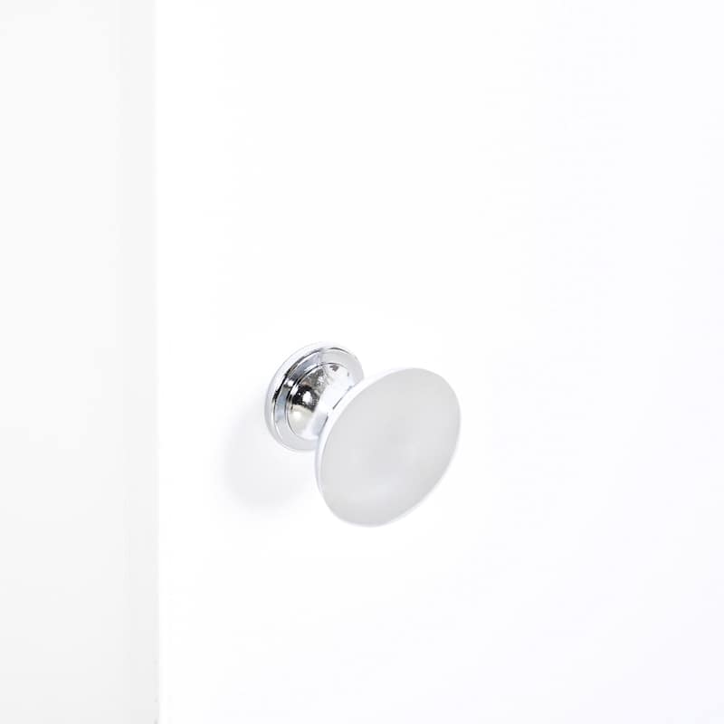 HomCom Vertical White Bathroom Storage Cabinet - 7.75*7.75*25.75