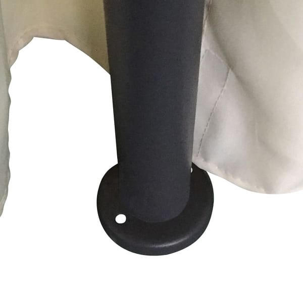 Shop Vidaxl Round Gazebo With Curtains 11 5 X 8 9 Free