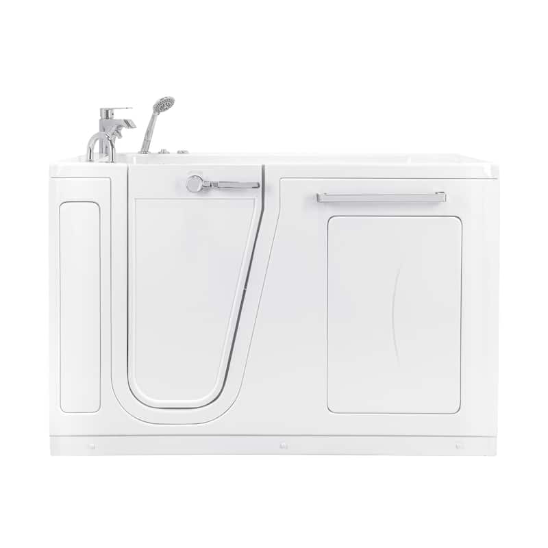 Ella Zen Acrylic Hydro Massage Walk in Tub 30"x60", 2 Piece Faucet