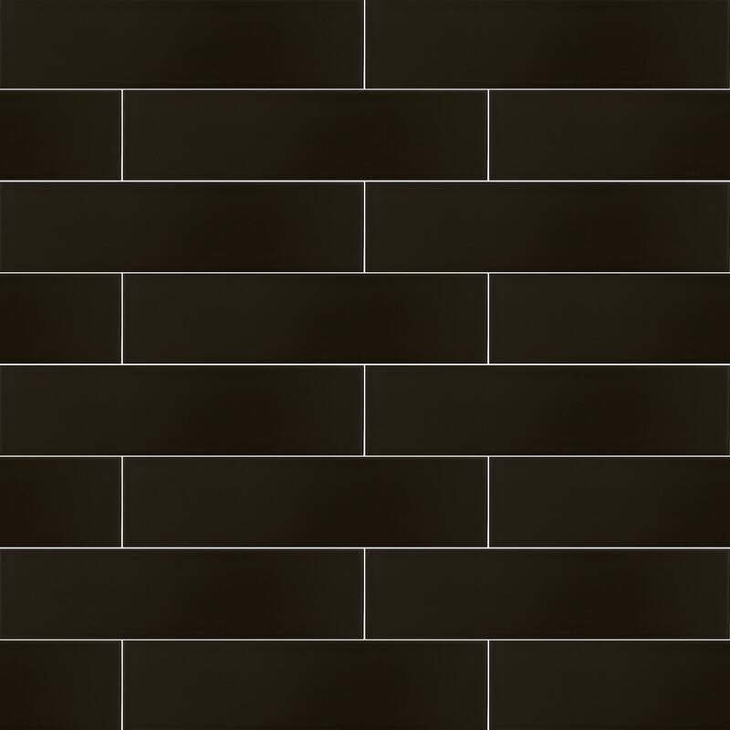 Ackland AKNPTRYZ4X16G-CA Ryze - 4" x 16" Ceramic Wall Tile - Glossy - Kuro