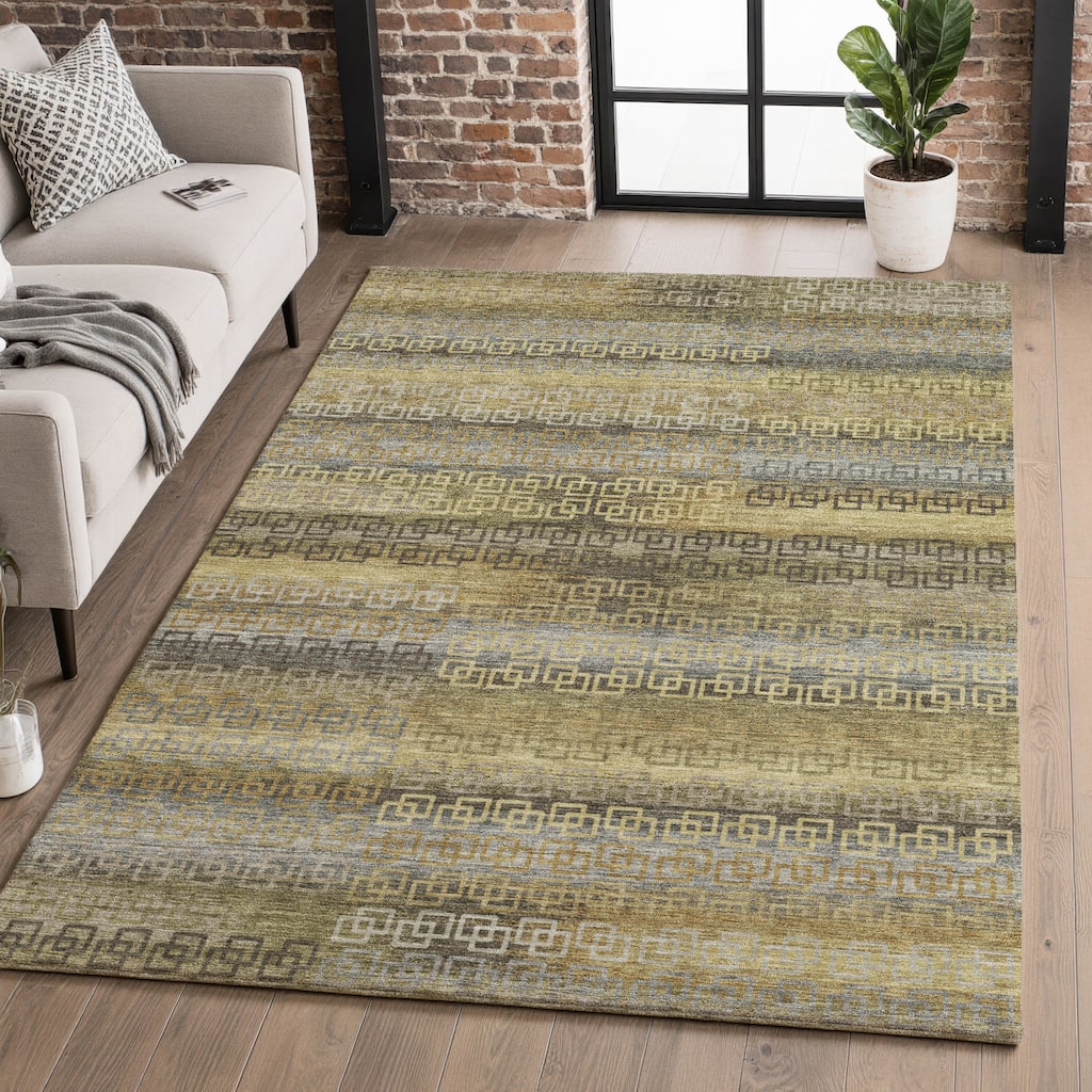 Premium Washable Super Soft Modern Stripe Mayfield Rug
