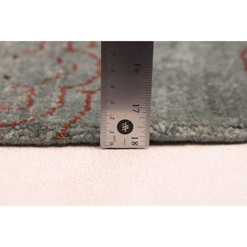 ECARPETGALLERY Hand-knotted Legacy Teal Silk, Wool Rug - 9'6 x 13'3