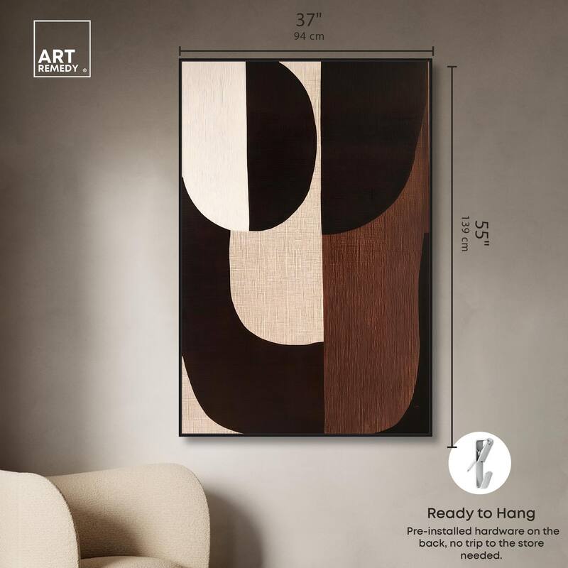 Quartet in Brown I Canvas by Art Remedy