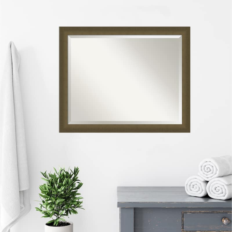 Blaine Narrow Beveled Framed Bathroom Vanity Wall Mirror