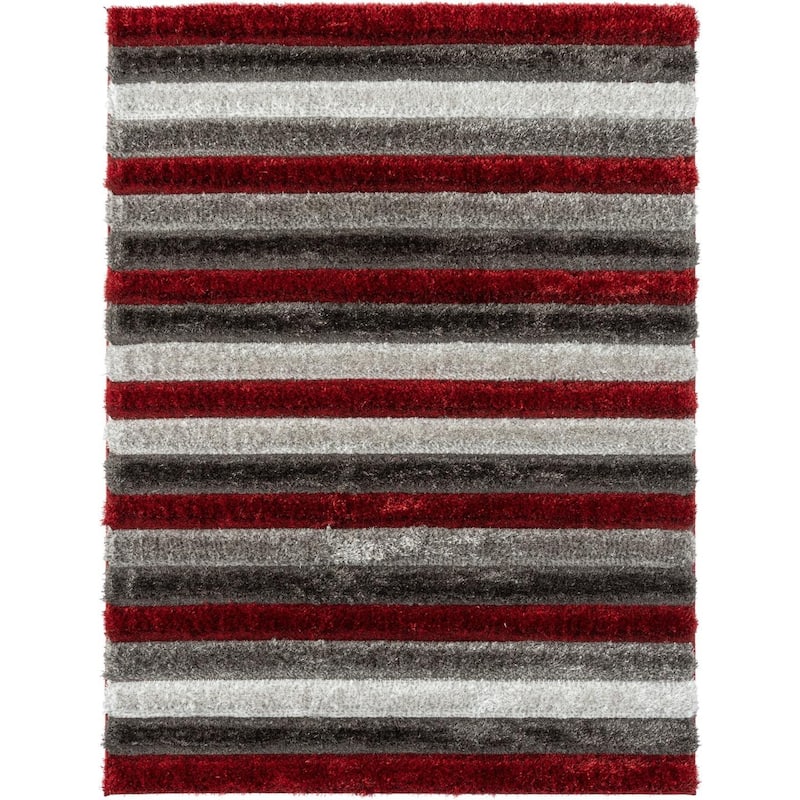 Luxe Weavers Geometric Shag Area Rug, Plush Indoor Carpet