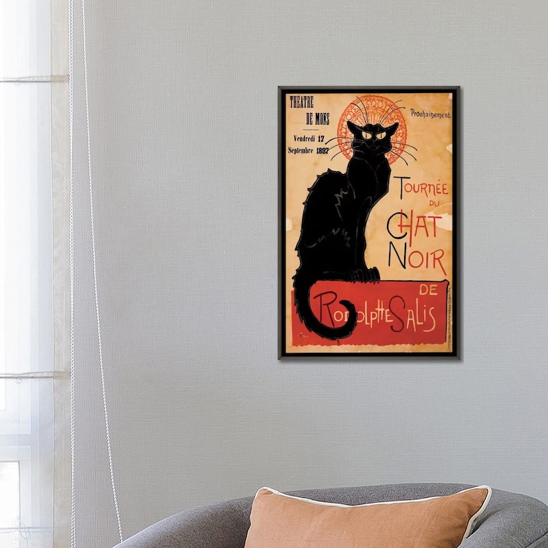 iCanvas "Tournee du Chat Noir Advertising Vintage Poster" by Unknown Artist Framed