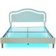 preview thumbnail 32 of 66, Velvet Upholstered Platform Bed Smart LED Bed Frame with Adjustable Height Headboard, Noise-Free Slat Support for Night's Sleep