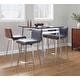 preview thumbnail 20 of 32, Porch & Den Naldi-Mason Swivel 5-Piece Counter Height Dining Set