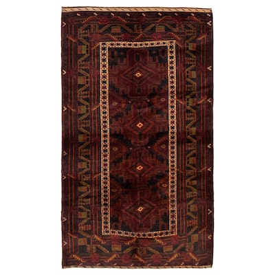 Teimani Burgundy Rug 4'9" x 6'6" - 4'9 x 6'6