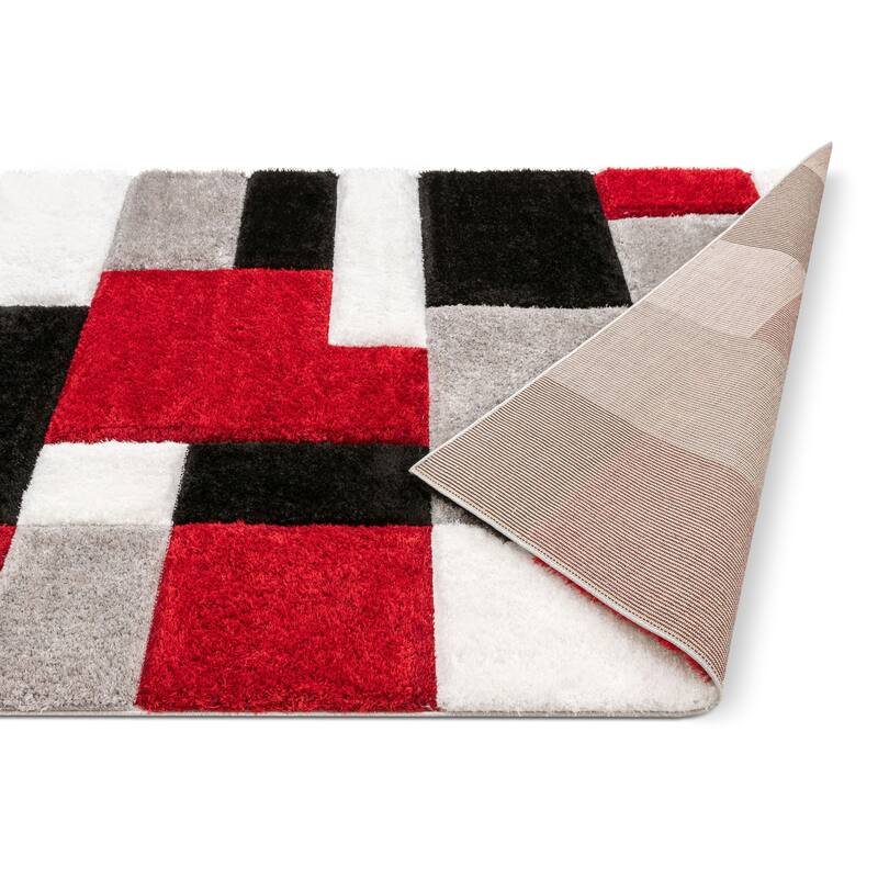 Well Woven San Francisco Escondido Geometric Shag Area Rug