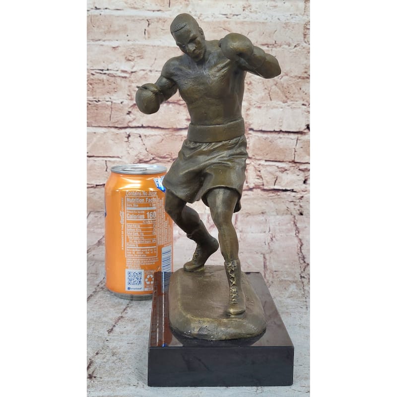 Mike Tyson Boxing Champ Boxer Bronze Sculpture Marble Base Statue Figurine Sale