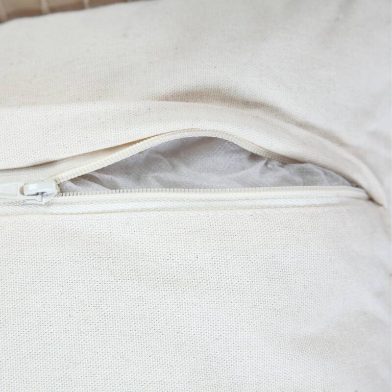 Hand Woven Embroidered Edge Square Throw Pillow - 20" - Pink