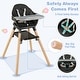 preview thumbnail 27 of 35, Costway 6-in-1 Convertible Wooden Baby Highchair Infant Feeding Chair - See Details