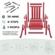 preview thumbnail 20 of 110, Modern High-Back Rocking Adirondack Chair All Weather