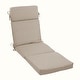 preview thumbnail 11 of 52, Arden Selections Oceantex Outdoor Chaise Lounge Cushion 72 x 21 21 W x 72 D in. - Natural Tan