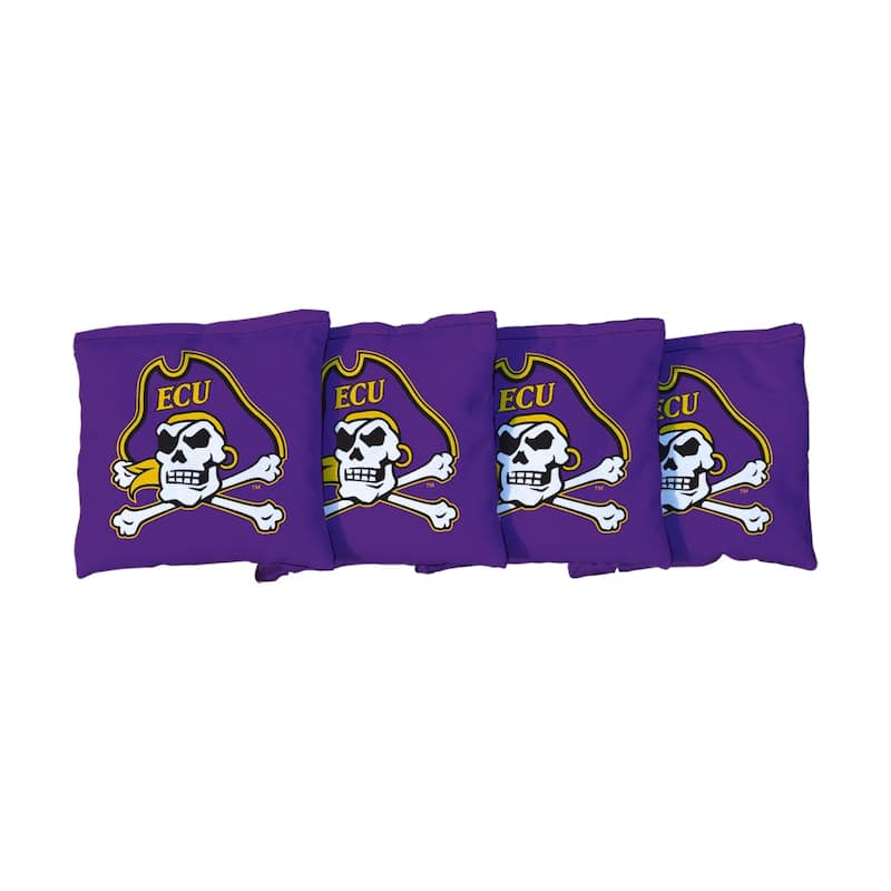 East Carolina University ECU Pirates Purple Cornhole Bags - Corn Filled