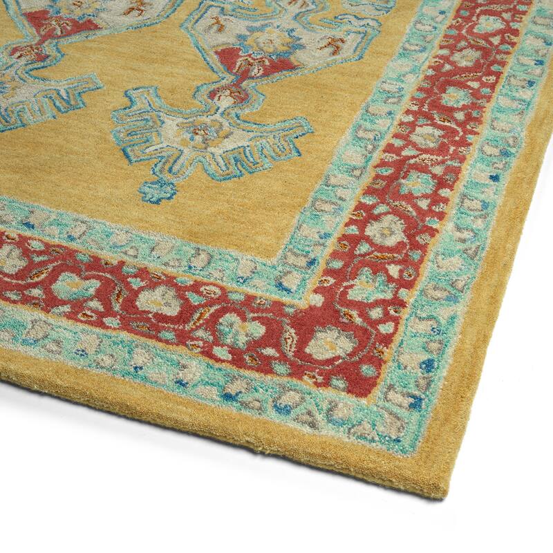Charlotte Collection Black Hand Tufted Indoor Area Rug