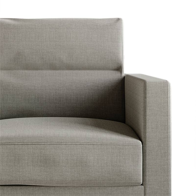 CraftPorch Clean and Minimalist Linen Upholstered 3-Piece Living Room Set