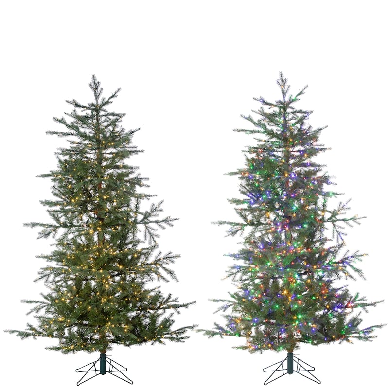 6.5 Foot High Pre Lit Natural Cut Portland Pine with Instant Glow Power Pole Feature - N/A
