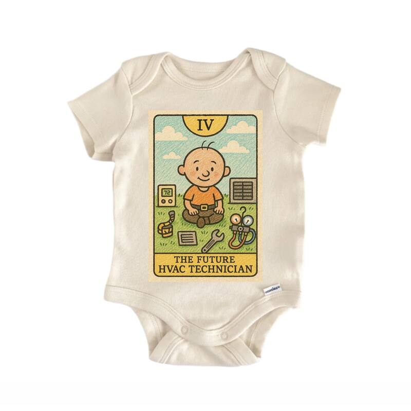 Hvac Technician Tarot - Baby Bodysuit - White - Newborn