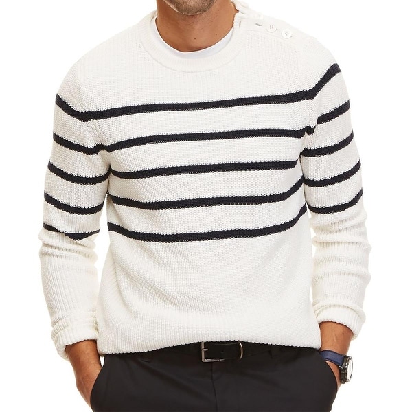 Nautica Mens Breton Stripe Sweater