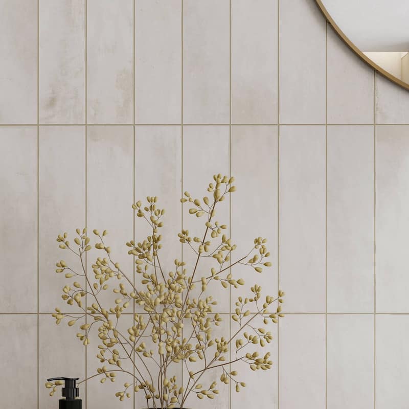 Arcadian 3 in. x 12 in. Glazed Ceramic Subway Wall Tile - Linen Matte  - 3 in. x 12 in.