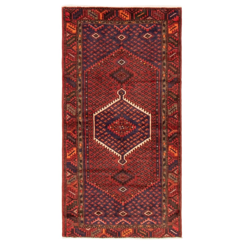 ECARPETGALLERY Hand-knotted Andelz Red Wool Rug - 3'6 x 6'9 - Red - 3'6 x 6'9