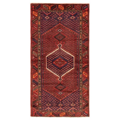 ECARPETGALLERY Hand-knotted Andelz Red Wool Rug - 3'6 x 6'9