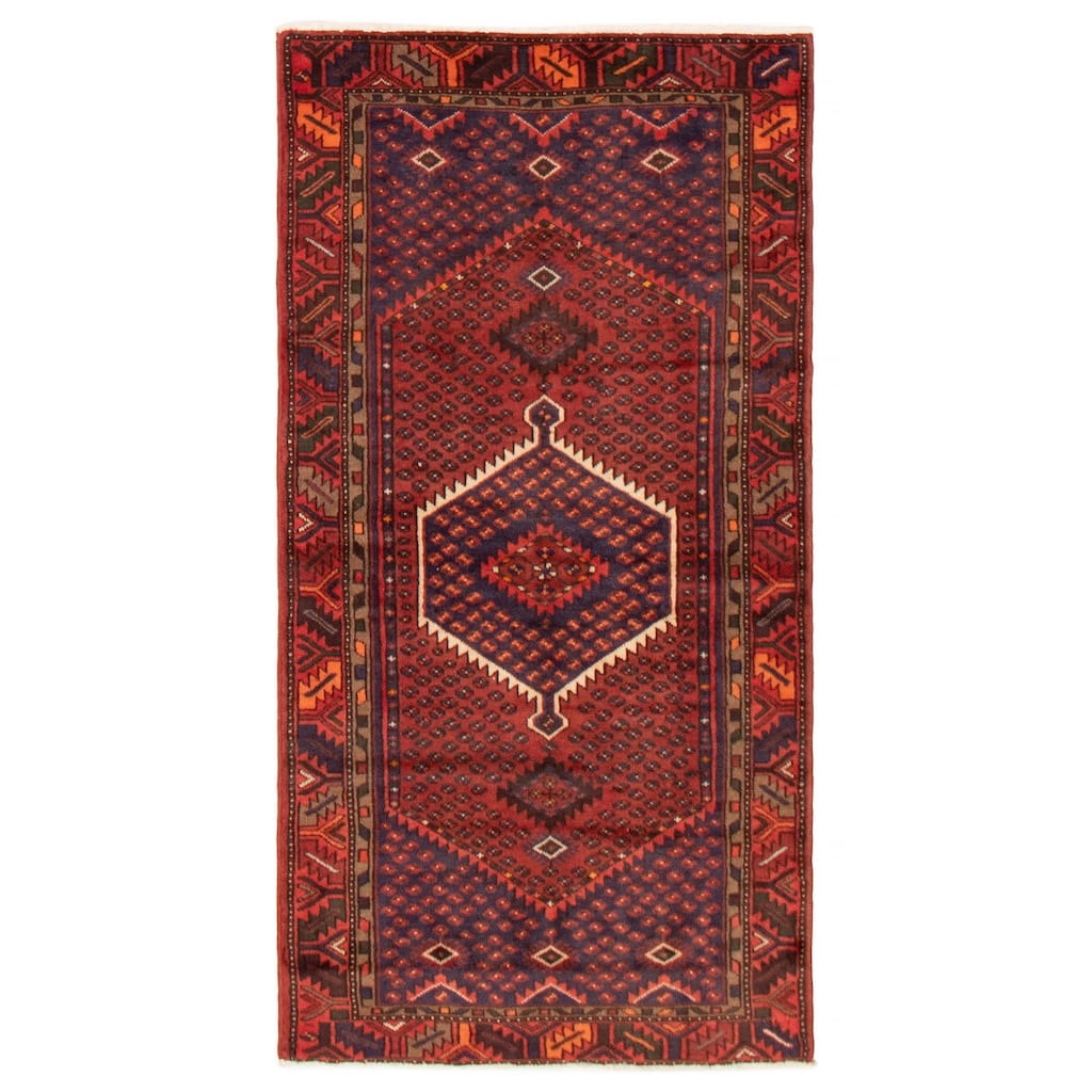 ECARPETGALLERY Hand-knotted Andelz Red Wool Rug - 3'6 x 6'9