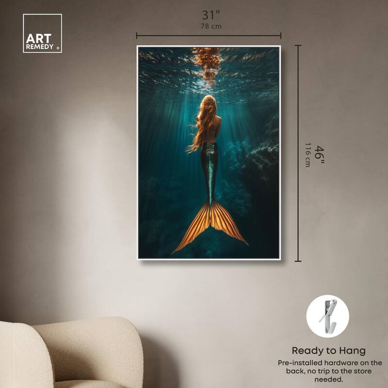 Mermaid Day Canvas by Art Remedy