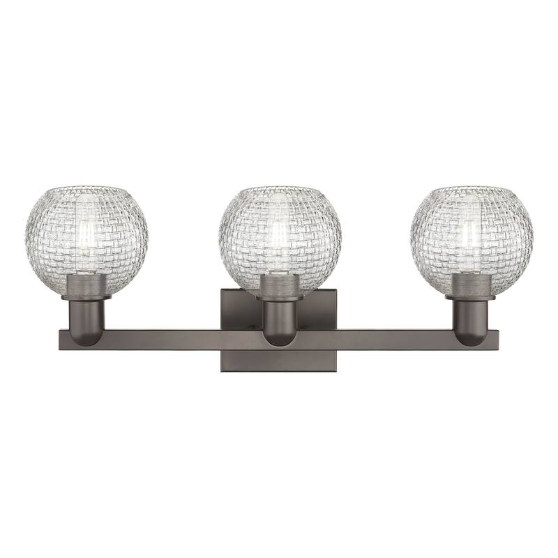Innovations Lighting Endless Possibilities Arcadia - Athens - 3 Light 25" Basketweave Bath Vanity Light