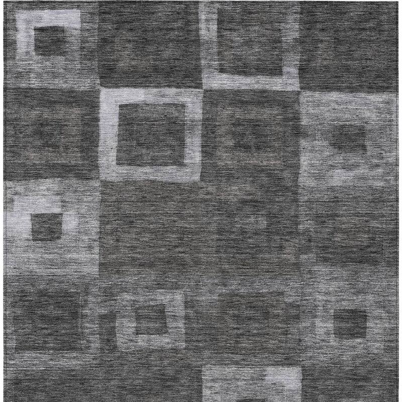HomeRoots Geometric Transitional Rectangle Outdoor Rug