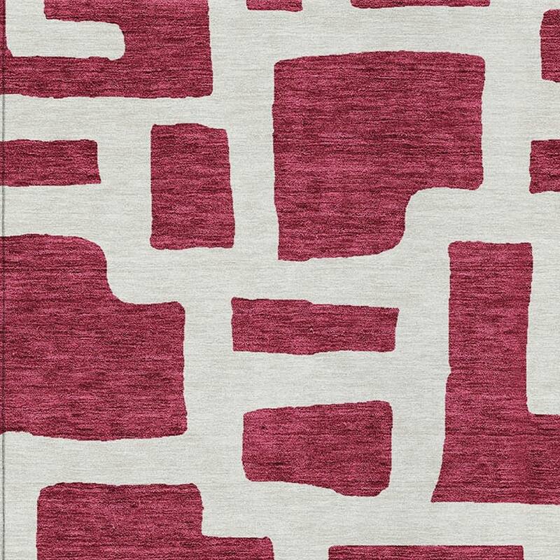 HomeRoots Abstract Transitional Rectangle Outdoor Rug