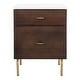 preview thumbnail 73 of 80, SAFAVIEH Genevieve 2-drawer Nightstand