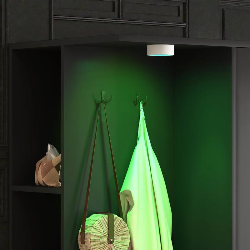 71.7 Inch Wooden Wardrobe Closet with 3 Doors and 2 Drawers, Modern Bedroom Storage Cabinet with Hanging Rail