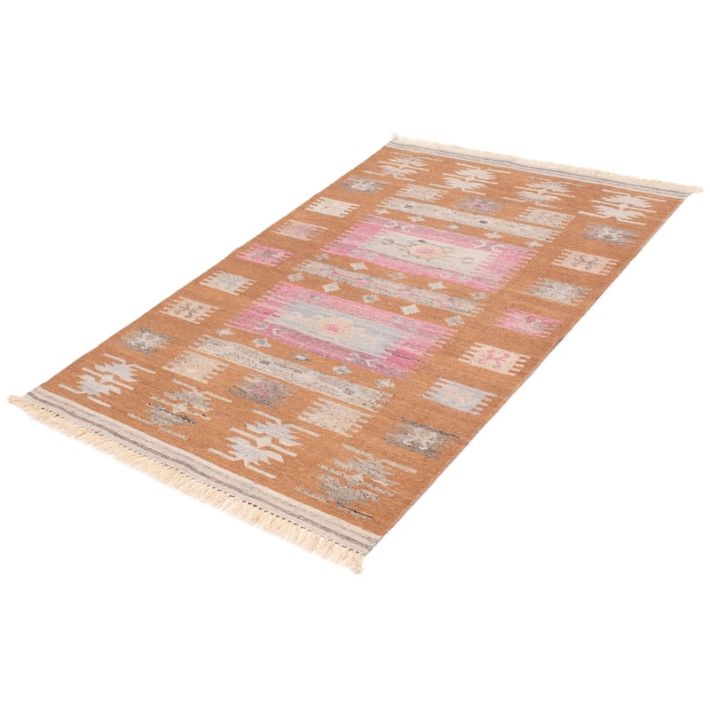 Ankara FW Brown Kilim 5'1" x 8'0" - 5'1 x 8'0