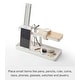 preview thumbnail 3 of 11, Yamazaki Home Desk Organizer, Steel - L 3.82 x W 9.65 x H 4.45 inches