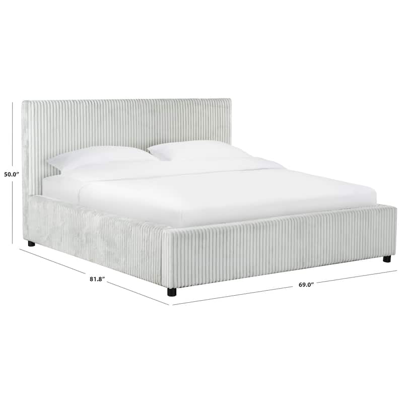 SAFAVIEH Couture Mallika Plush Corduroy Bed.