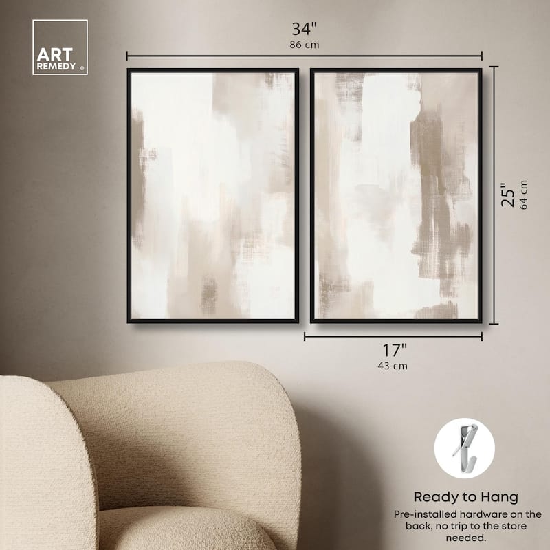 Winter Mist II Canvas Set of 2 by Art Remedy