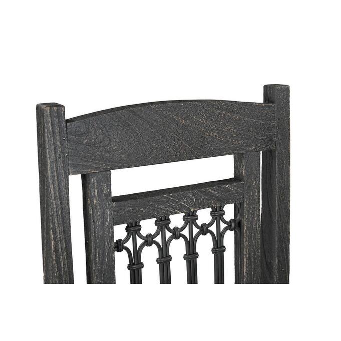 Set of 2 Slat Back Wood Dining Armless Side Chairs Perfect for Kitchen or Dining Room - 42”H x 18”W x 18”D