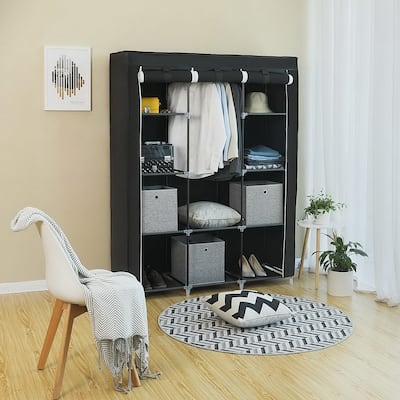 Portable Closet Organizer with 10 Shelves