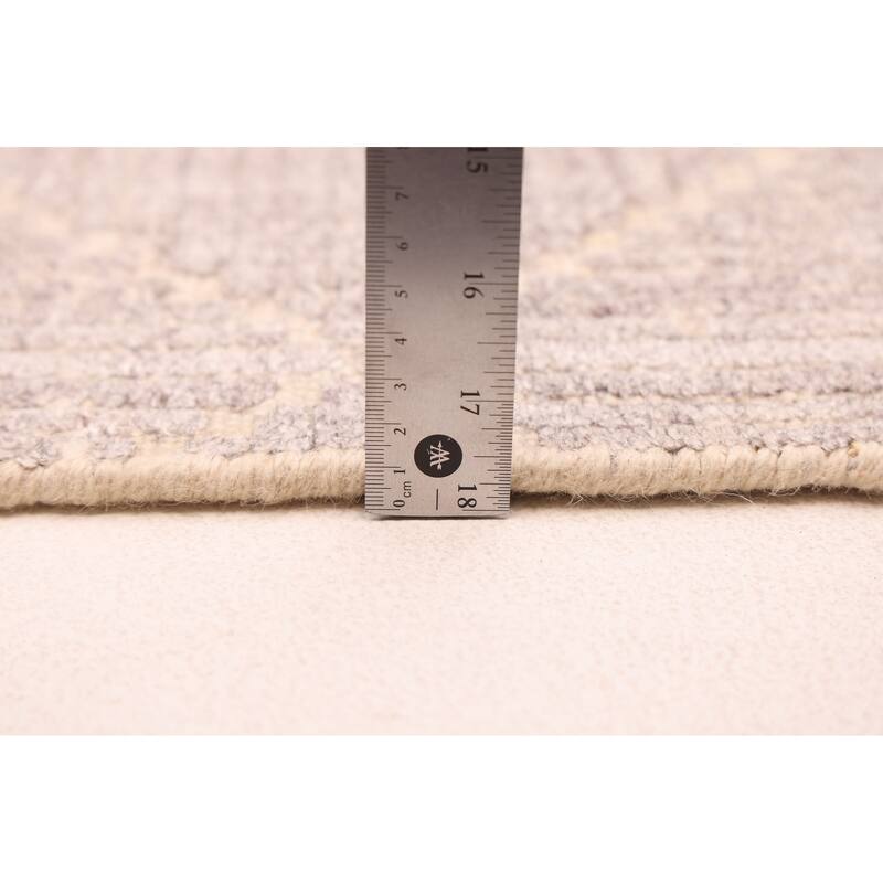 ECARPETGALLERY Hand Loomed Elysian Light Grey Rug - 8'0 x 10'0