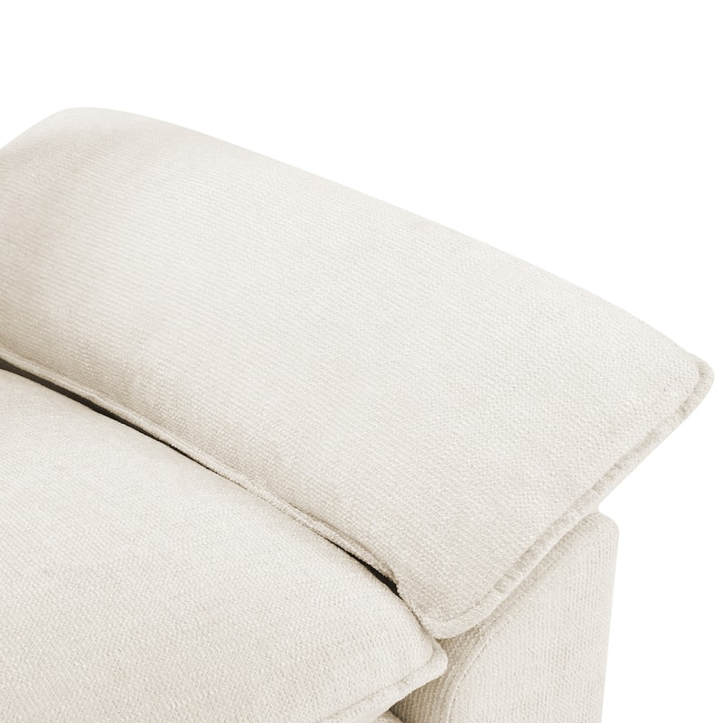 The Modern Reading Chair With Arms Pillows, Upholstered Armchair Accent chair Set of 2 - 52"W X 54.6"D X 34.6"H