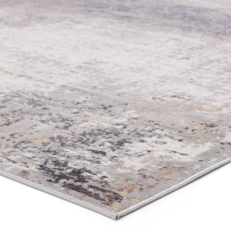 Delano Abstract Gray/ Ivory Area Rug