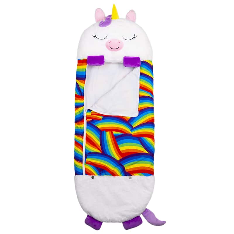 Happy Nappers: Pillow & Sleepy Sack: Medium - White Unicorn - 54 x 20", 3+ - White Unicorn