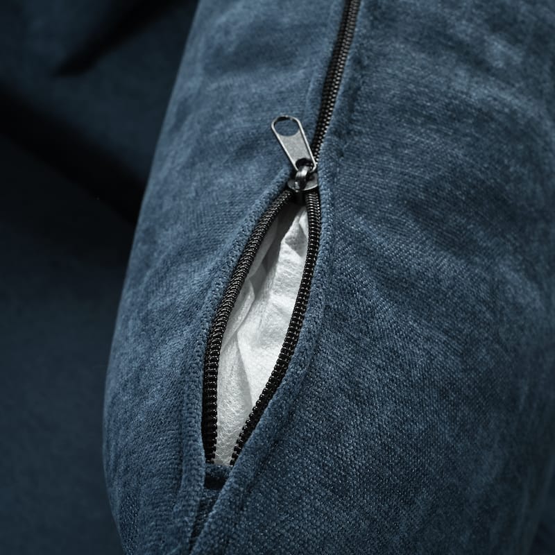 Roomfitters Large U-Shaped Modular Sectional Sofa with 2 Ottomans, Chenille Fabric L-Shaped Corner Couch for Living Room