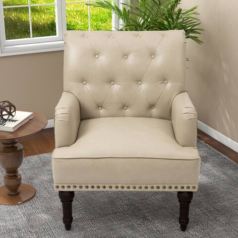 PU Accent Chair Leather Armchair Lounge Chair for Living Room