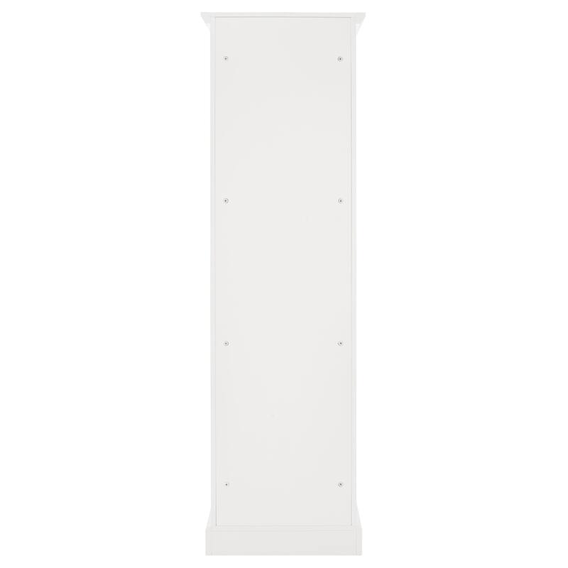 SAFAVIEH Marcelle 4 Shelf 2 Hook Top Storage Hall Tree - 20" W x 16" D x 68" H - 20Wx16Dx68H